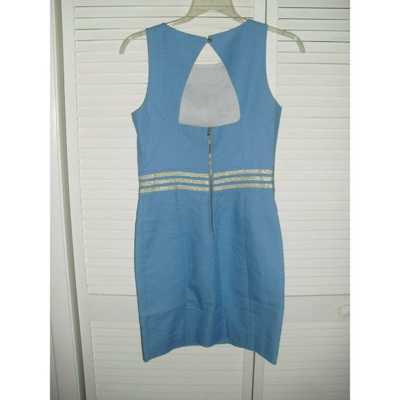 Lilly Pulitzer Kirkland Blue Sailor Shift Dress 6 - Picture 2 of 4